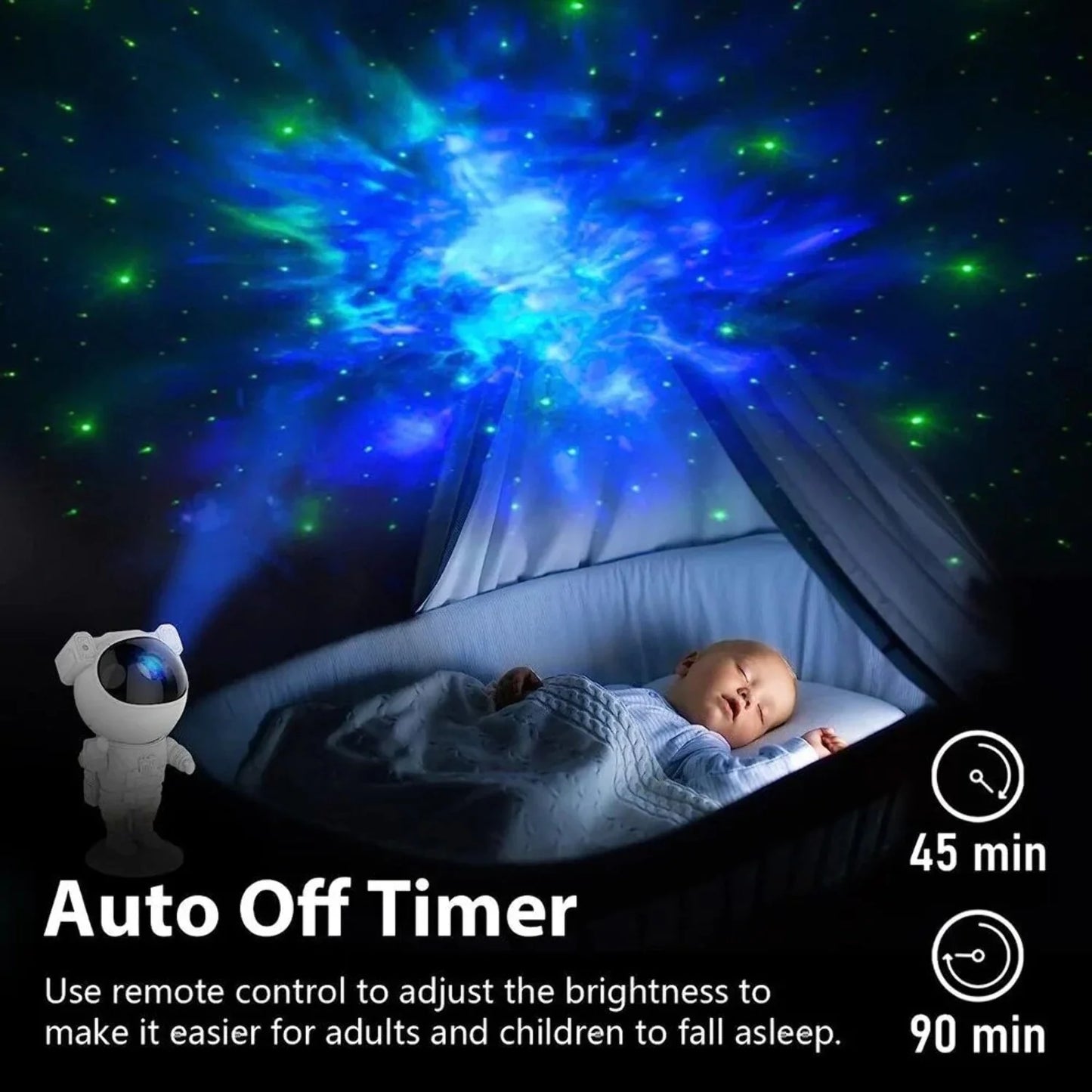 GalaxyDream™ | Proyector Astronauta que Convierte tu Habitación en una Galaxia