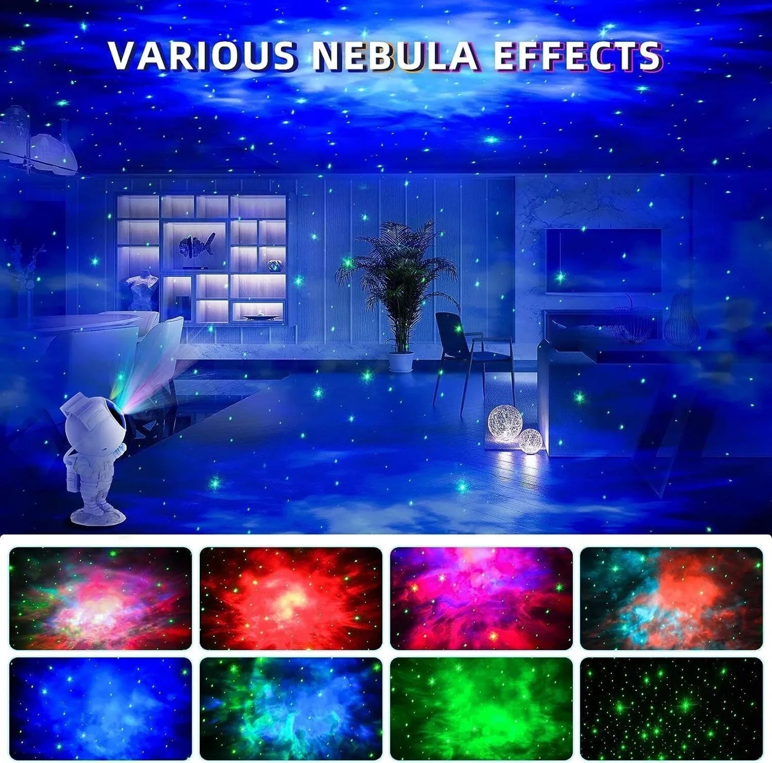 GalaxyDream™ | Proyector Astronauta que Convierte tu Habitación en una Galaxia