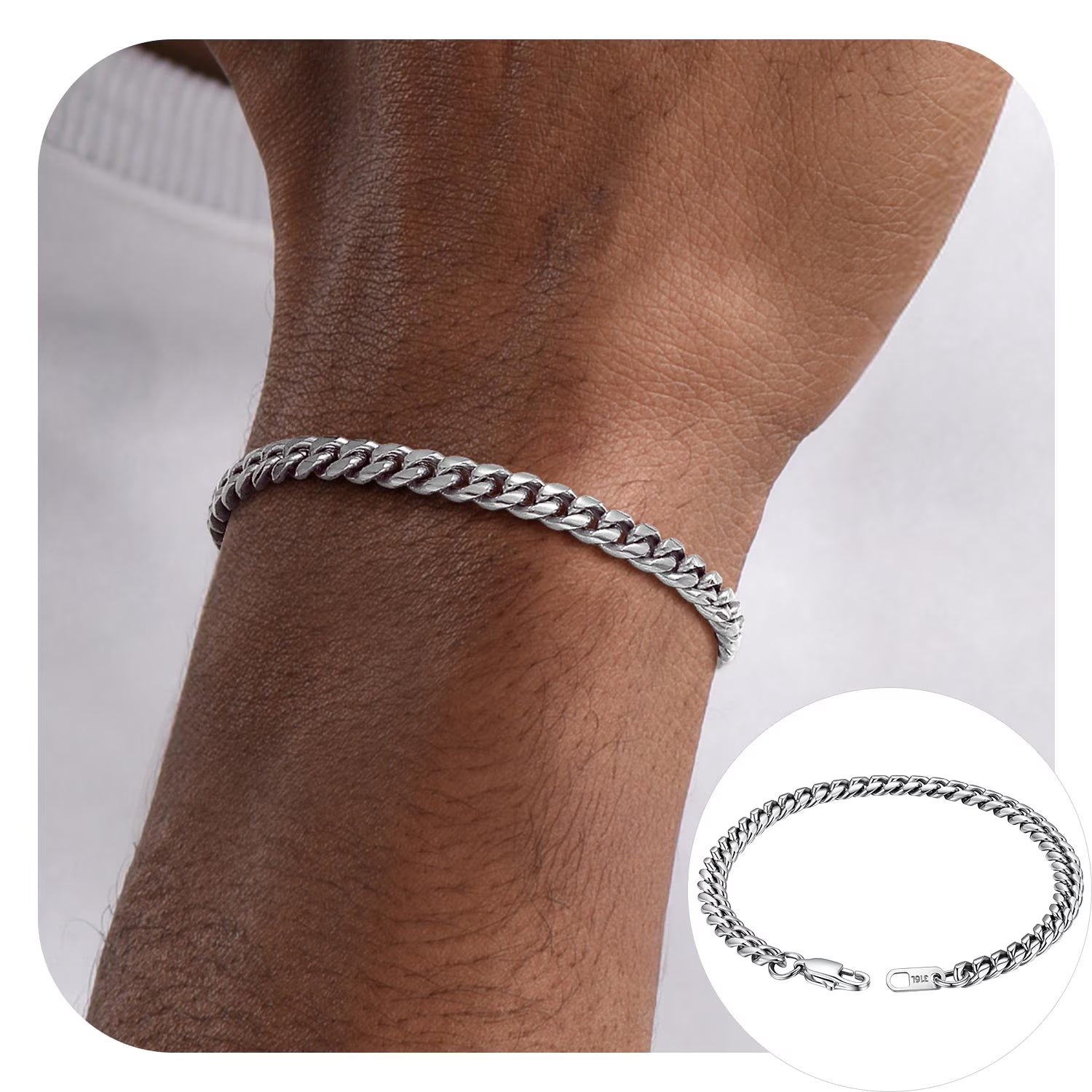 Pulsera de cadena para hombre