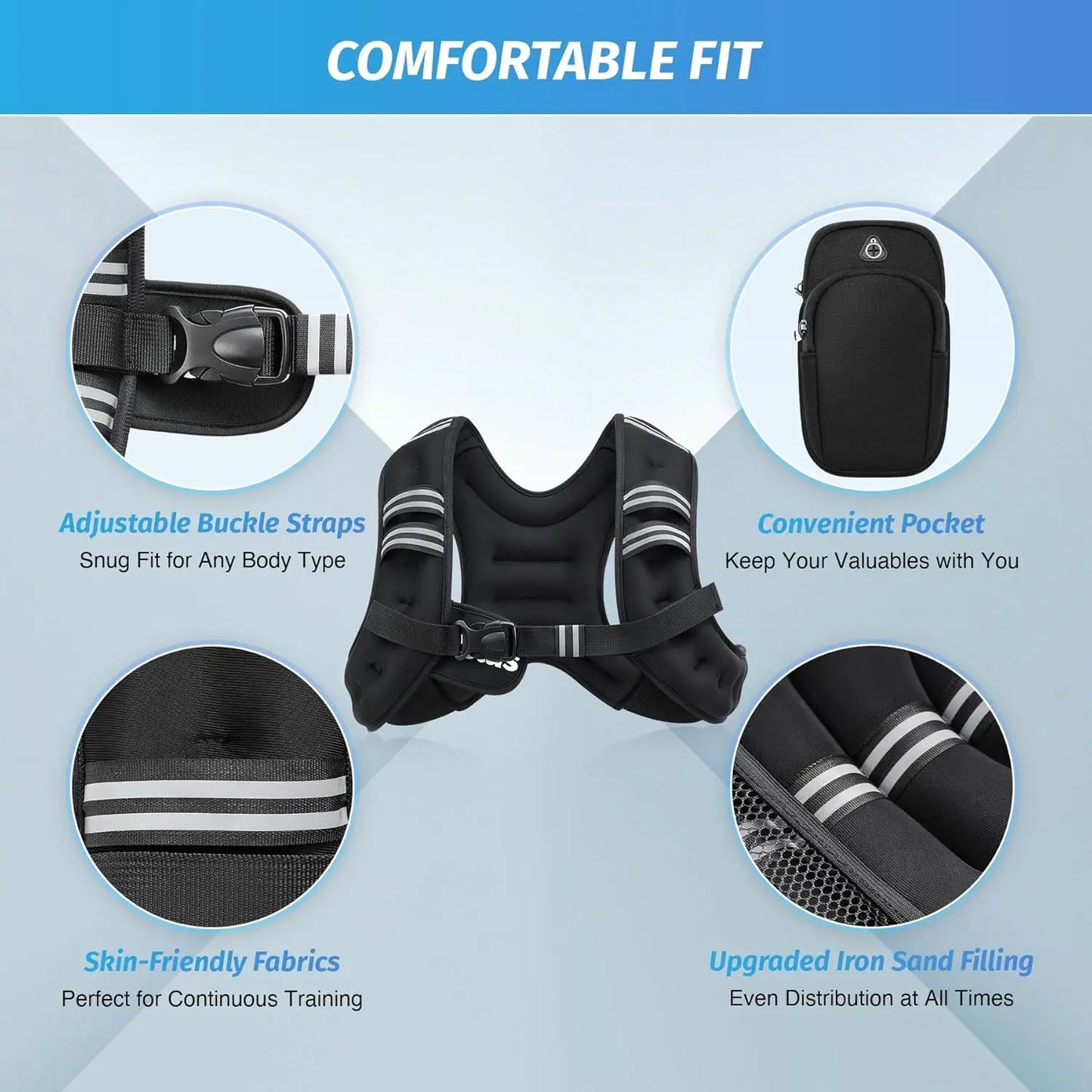 IronVest™ | Chaleco de Peso Ajustable para Multiplicar tus Resultados