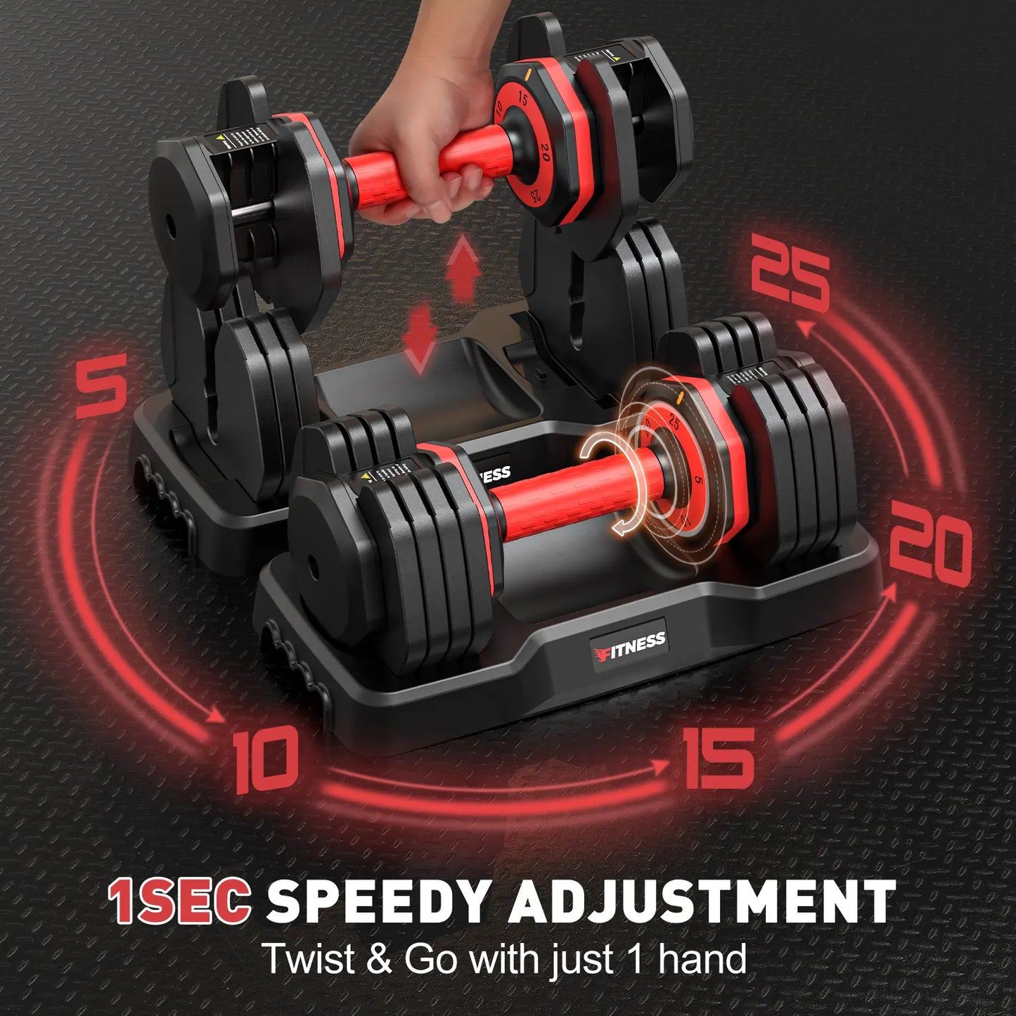 PowerFlex™ | Mancuernas Ajustables Todo en Uno para Entrenar en Casa