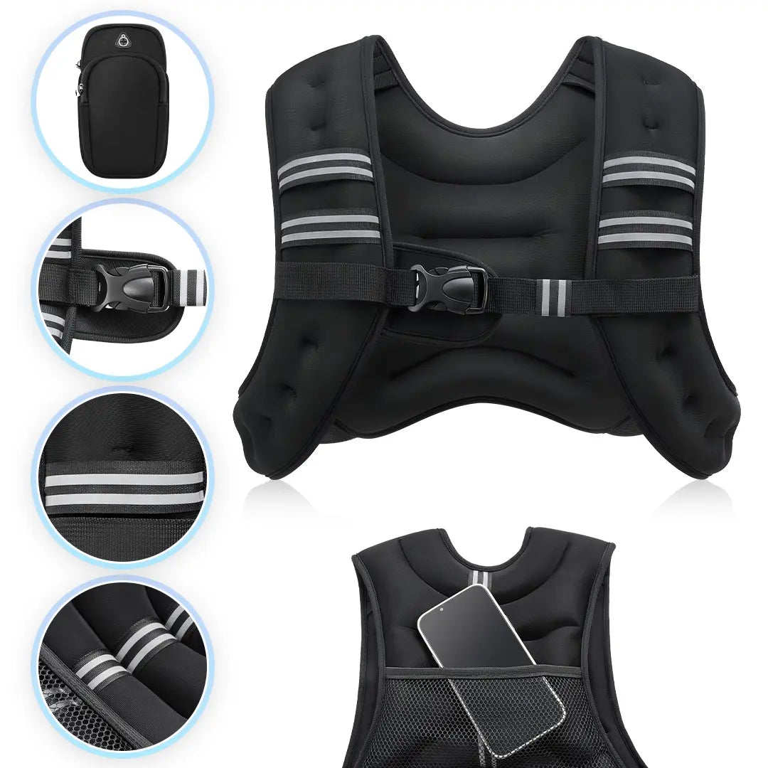 IronVest™ | Chaleco de Peso Ajustable para Multiplicar tus Resultados