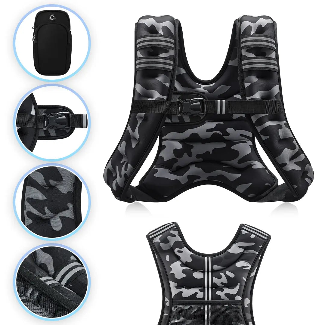 IronVest™ | Chaleco de Peso Ajustable para Multiplicar tus Resultados