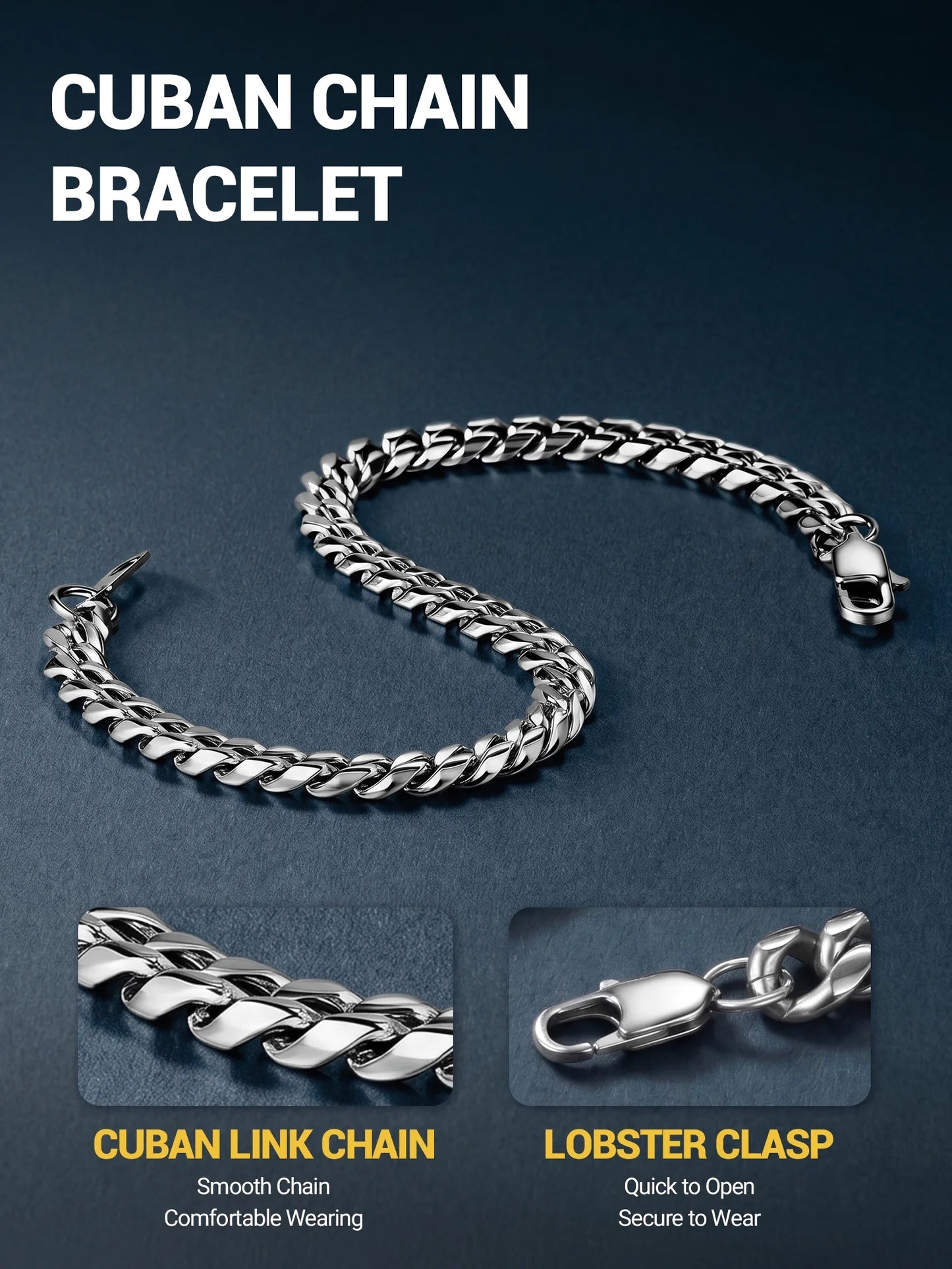 Pulsera de cadena para hombre