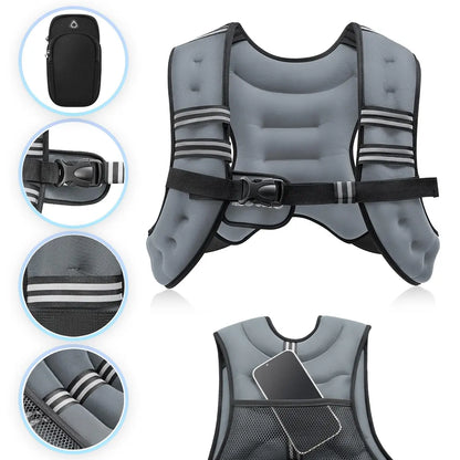 IronVest™ | Chaleco de Peso Ajustable para Multiplicar tus Resultados