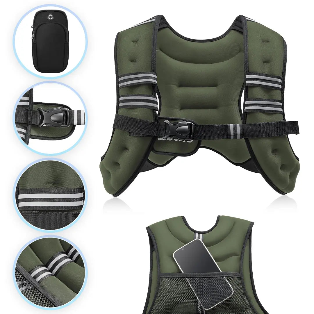 IronVest™ | Chaleco de Peso Ajustable para Multiplicar tus Resultados