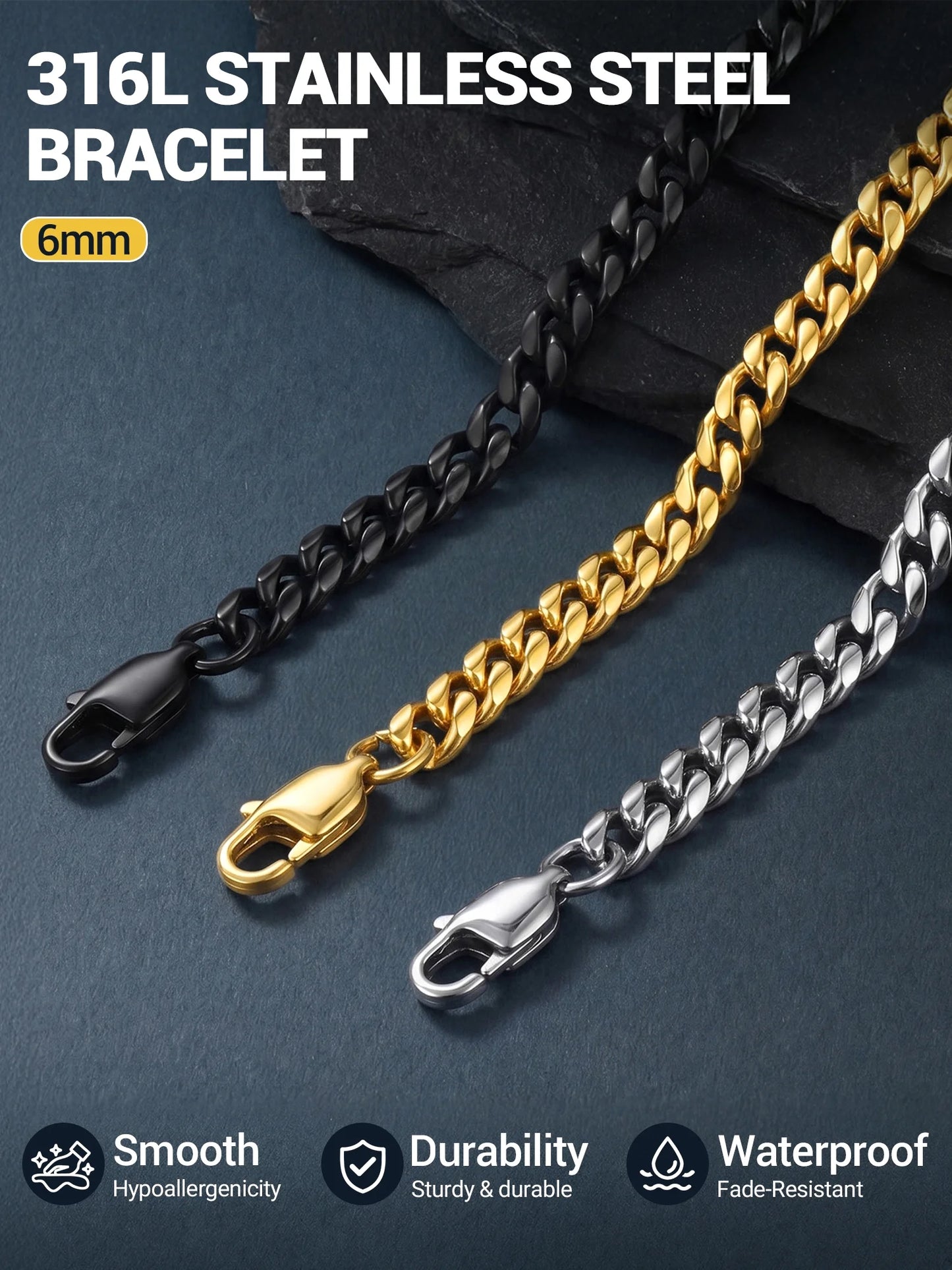 Pulsera de cadena para hombre