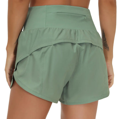 MoveFit™ | Short Deportivo de Cintura Alta con Bolsillos